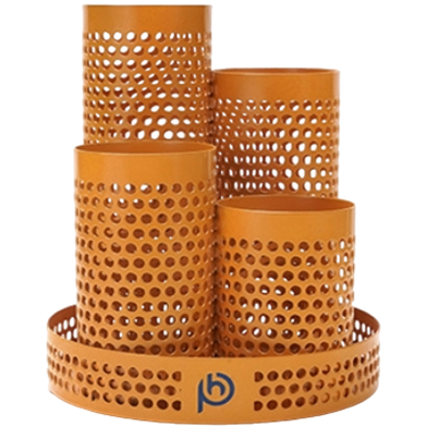 PH Marigold Multi-Round Metal Pen Holder image