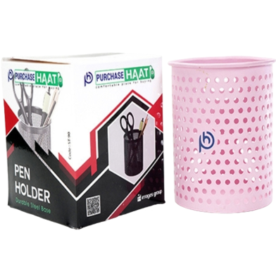 PH Metal PH Pink Mesh Round Pen Holder image