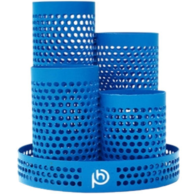 PH Navy Blue Multi-Round Metal Pen Holder image