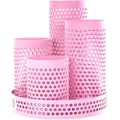 PH Pink Metal Multi-Round Pen Holder image
