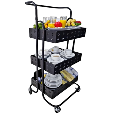 PH Trolley 3 Layer Multi-function Trolley Storage image