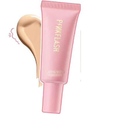 PINKFLASH Makeup Foundation- 25 gm #04-Medium Peach image