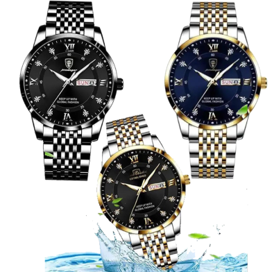 POEDAGAR 836 Luxury Wrist Watch For Men image