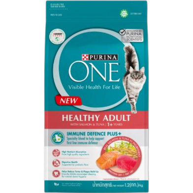 PURINA ONE Healthy Adult​ Dry Cat Food 2.7kg (Salmon and Tuna) image