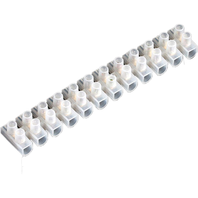 PVC Connector AC220v 12Way Electrical Screw Terminal Connector PVC Heavy Duty Plastic Barrier Terminal Block Strip For Wire Joining Electrical Cable image