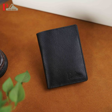 Pa-Your Shoe Classic Black Genuine Leather Card Wallet image