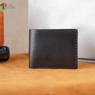 Pa-Your Shoe Handmade Black Bifold Wallet HB image