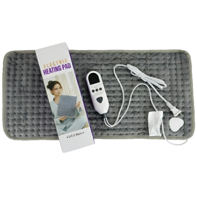 10 Level 75W Electric Heating Pad Timer for Shoulder Neck Back Spine Leg Pain Relief Winter Warmer Wrap Temp Heater Pad 30x40cm (Multicolour) image