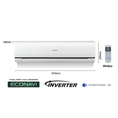 Panasonic 1.5 HP Econavi Inverter Deluxe Air Conditioner CS-S18PKH image