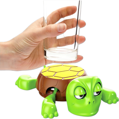 Panicked Turtle Coaster Plastic Cup Mat Insulation Pad Home Office Decoration Stress Relieve Mug Holder 1pcs image