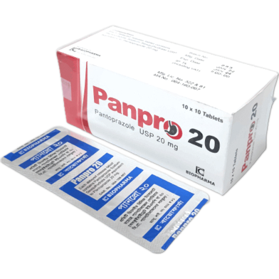 Panpro 20 Mg Tablet 10's Strip image