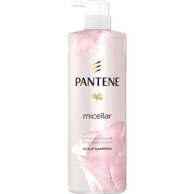 Pantene Micellar Detox And Hydrate Rose Water Extract Scalp Shampoo 530ml image