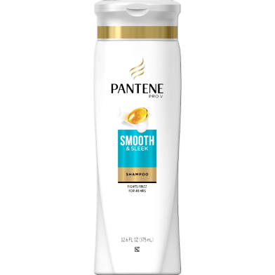 Pantene Pro V Smooth And Sleek Anti Frizz Shampoo 375ml image