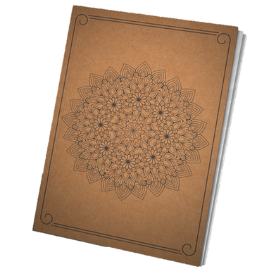 Paper Tree Vintage Notebook Sketchbook Drawing Sketchpad- VINTAGE FLOWER image