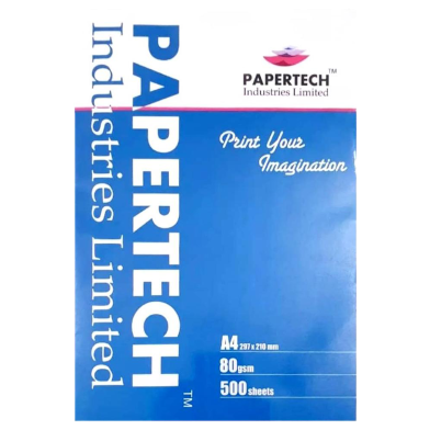 Papertech 80 GSM A4 Offset Paper 5 Ream image