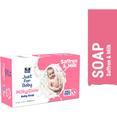 Parachute Just For Baby - Milky Glow Saffron and Milk Soap 75g image
