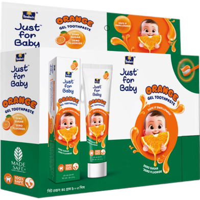 Parachute Just for Baby - Baby Gel Toothpaste 45g (Orange) - Pack of 3 image
