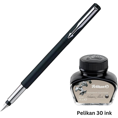 Parker Vactor Fountain Pen with 30 ml Black Ink image