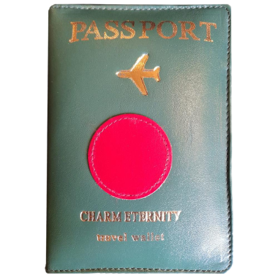 Passport Wallet - Travel Document Holder With RFID Blocking/Card Passport Holder Green Colour image