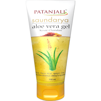 Patanjali Saundarya Aloe Vera Gel With Kesar Chandan 150ml image