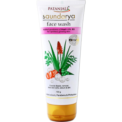 Patanjali Saundarya Face Wash 100ml image