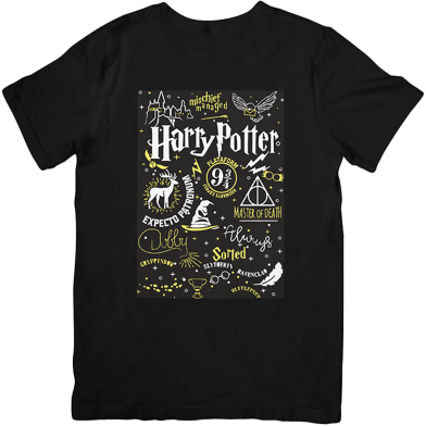 Pathok Point Harry Potter Wizarding World Inspired Unisex Cotton Half Sleeve T-Shirt image