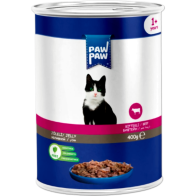 Paw Paw Adult Can Food Beef 400gm | Cat Wet Food image