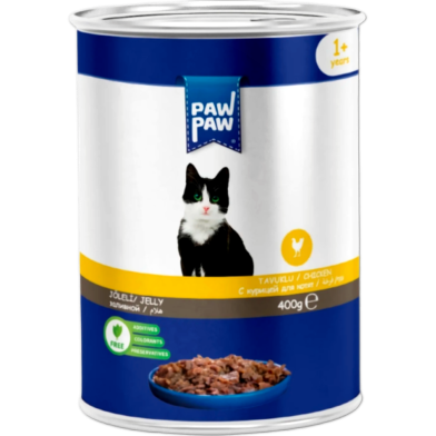 Paw Paw Adult Can Food Chicken 400gm | Cat Wet Food image