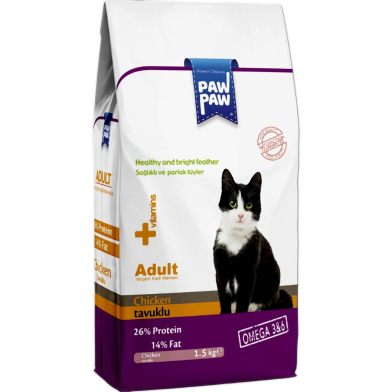Paw Paw Adult Dry Cat Food Gourmet 1KG image