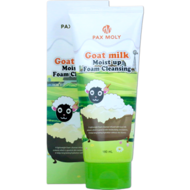 Pax Moly Goat Milk Moist Up Foam Cleansing 180ml image