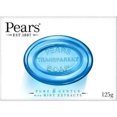 Pears Transparent Soap Pure and Gentle with Mint Extracts 125g image
