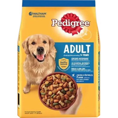 Pedigree Adult Dry Dog Food - Chicken and Vegetables 3kg | All Breed Dogs image