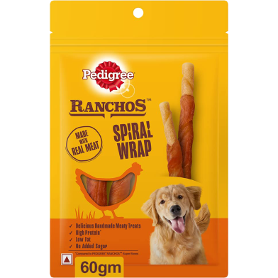 Pedigree Dog Treat Ranchos Spiral Wrap 60 gm image
