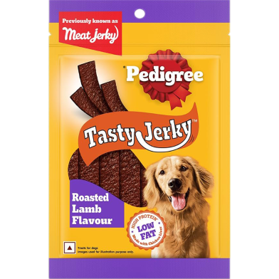 Pedigree Tasty Jerky Roasted Lamb Flavour Dog Treat 70 gm image