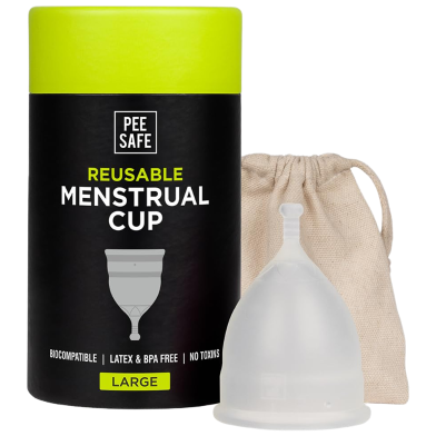 Pee Safe Reusable Menstrual Cup for Women Large Size image