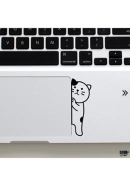 DDecorator Peeking Cat (Right) Laptop Sticker image
