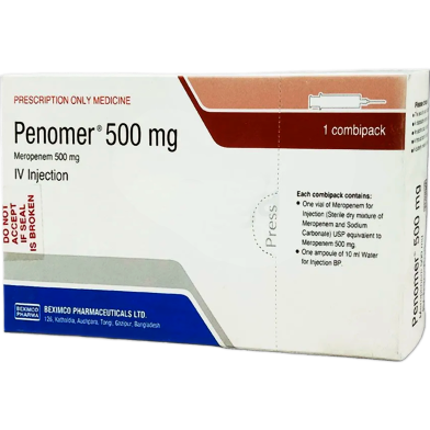 Penomer 500 mg/vial IV Injection 500 mg vial image