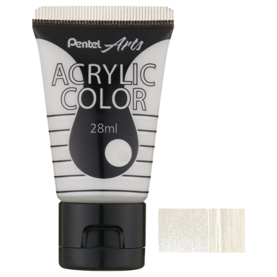 Pental Acrylic Color 28ML - Pearl White image