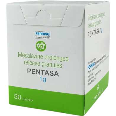 Pentasa 1 gm/Sachet Microgranules 50'S Pack image
