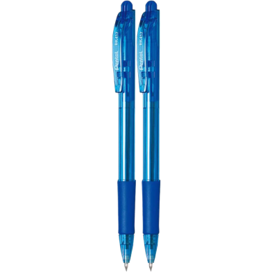 Pentel 0.7mm Ball Point Pen Blue Ink - 2 Pcs image