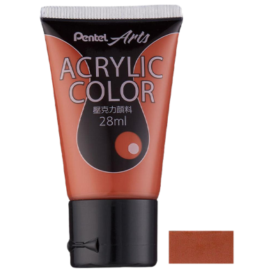 Pentel Acrylic Color 28ML - Burnt Sienna image