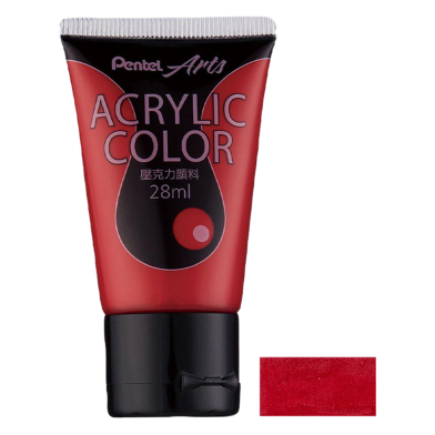 Pentel Acrylic Color 28ML - Crimson image