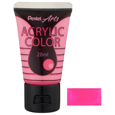 Pentel Acrylic Color 28ML - FLUORESCENT Pink image