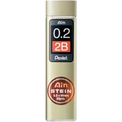 Pentel Ain Stein Mechanical Pencil Lead 0.2mm 2B 20 Leads image