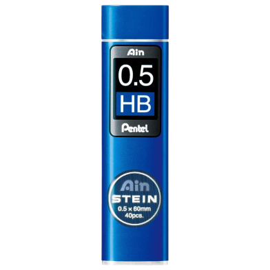 Pentel Ain Stein Pencil Lead, 0.5mm HB, 40 Leads image