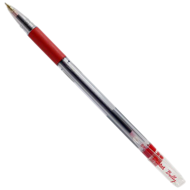 Pentel Ball Point Pen 0.7mm Red Ink image