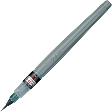 Pentel Brush Pen Fine - Black PIGMENT Ink (Water Proof Ink) image