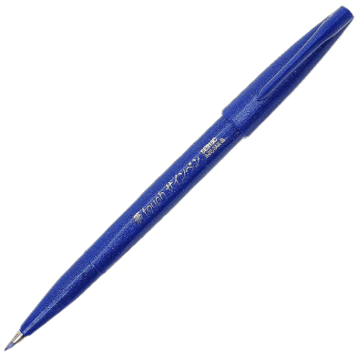 Pentel Brush Sign Pen - Blue image