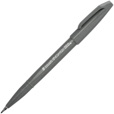 Pentel Brush Sign Pen - Gray image