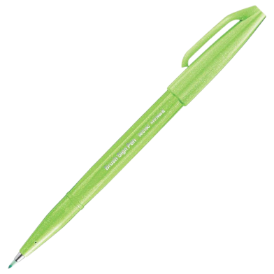 Pentel Brush Sign Pen - Light Green image